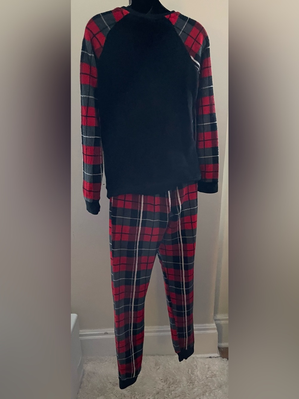 Disney Mickey Mouse Plaid 2pc Sleepwear Size Small - Picture 4 of 16